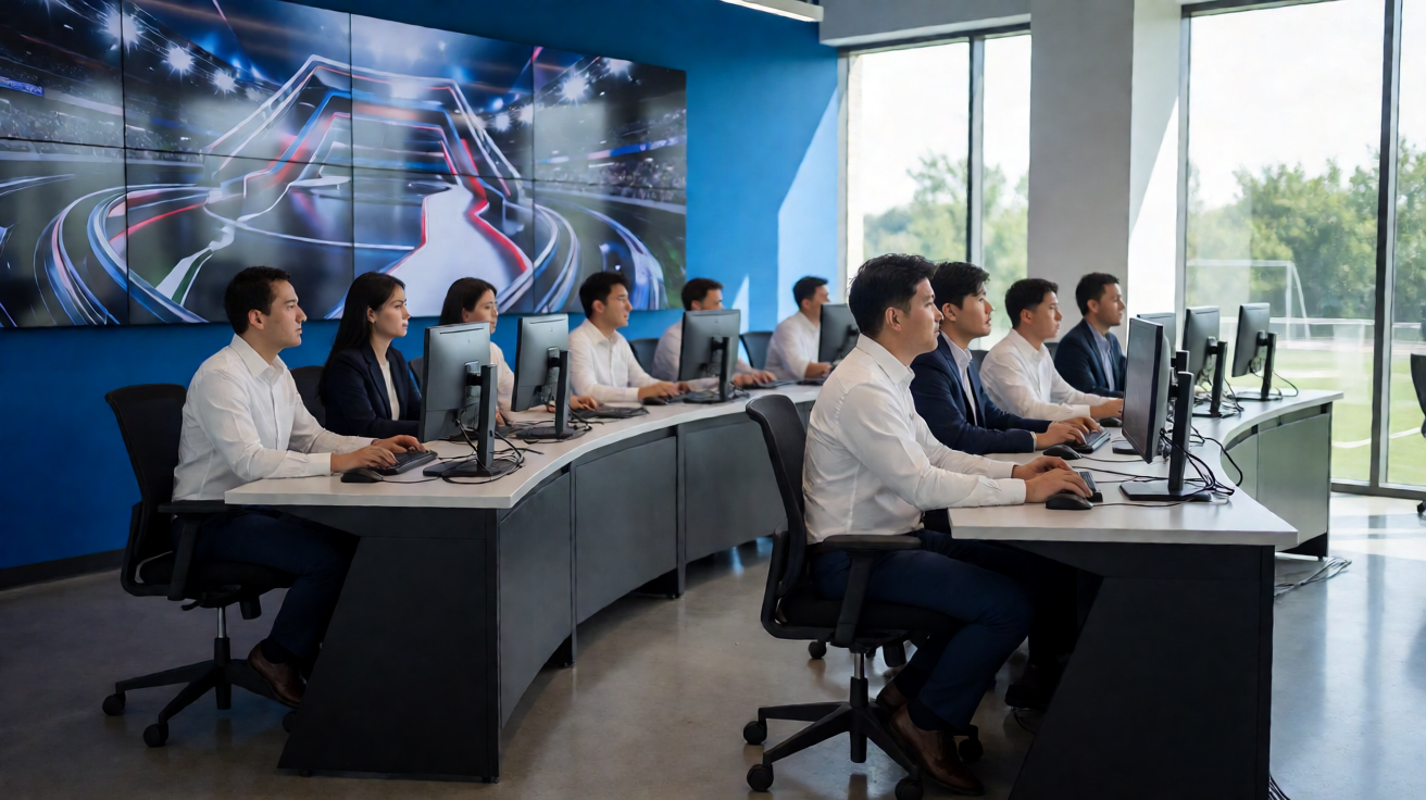 雷速比分体育直播中心界面，展示多路高清赛事直播画面